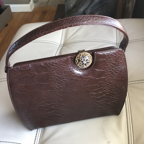 Vintage brown leather bag - Picture 2 of 8